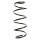 Suspension Spring Front Axle Coil spring with constant wire diameter SPIDAN for FIAT Punto