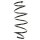 Suspension Spring Front Axle Coil spring with constant wire diameter SPIDAN for FORD Fiesta V