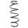 Suspension Spring Front Axle Coil spring with constant wire diameter SPIDAN for FORD Fiesta V
