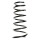 Suspension spring rear axle coil spring Ø121mm SPIDAN for e.g. FORD Mondeo II