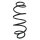 Suspension Spring Front Axle Coil spring with constant wire diameter SPIDAN for e.g. FORD Mondeo III