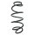 Suspension Spring Front Axle Coil spring with constant wire diameter SPIDAN for e.g. FORD Mondeo III