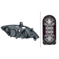 Headlight left 12 V PY21W Bi-Xenon HELLA for MERCEDES-BENZ VITO and others