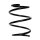 Suspension Spring Front Axle Coil spring with constant wire diameter SPIDAN for MINI Mini