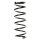 Suspension Spring Rear Axle Coil spring with constant wire diameter SPIDAN for OPEL Agila (A)