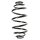 Suspension Spring Rear Axle Mini Block SPIDAN for e.g. OPEL Astra G Stufenheck