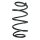 Suspension spring front axle coil spring Ø168mm SPIDAN for e.g. NISSAN Qashqai
