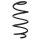 Suspension spring front axle coil spring Ø139mm SPIDAN for e.g. SEAT Leon