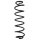 Suspension Spring Rear Axle Coil spring with constant wire diameter SPIDAN for e.g. SEAT Leon SC