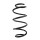 Suspension spring front axle coil spring Ø152mm SPIDAN for e.g. SKODA Octavia