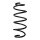 Suspension spring front axle coil spring Ø161mm SPIDAN for e.g. MAZDA CX-5