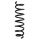 Suspension spring front axle coil spring Ø115mm SPIDAN for BMW 7 Series and others