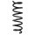 Suspension spring front axle coil spring Ø113mm SPIDAN for e.g. BMW 5 Series Touring