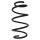 Suspension spring front axle coil spring Ø148mm SPIDAN for e.g.SKODA Superb III