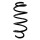 Suspension spring front axle coil spring Ø145mm SPIDAN for e.g. VW Sharan