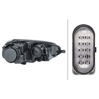 Main headlight left 12 V H7/H7 FF HELLA for VW Golf V and...