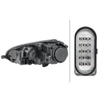 Main headlight right 12 V H7/H7 halogen HELLA for VW Golf...