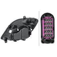 Main headlamp right 12 V H7/H7/H7 halogen HELLA