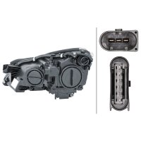 Main headlamp right 12 V W5W halogen HELLA for...