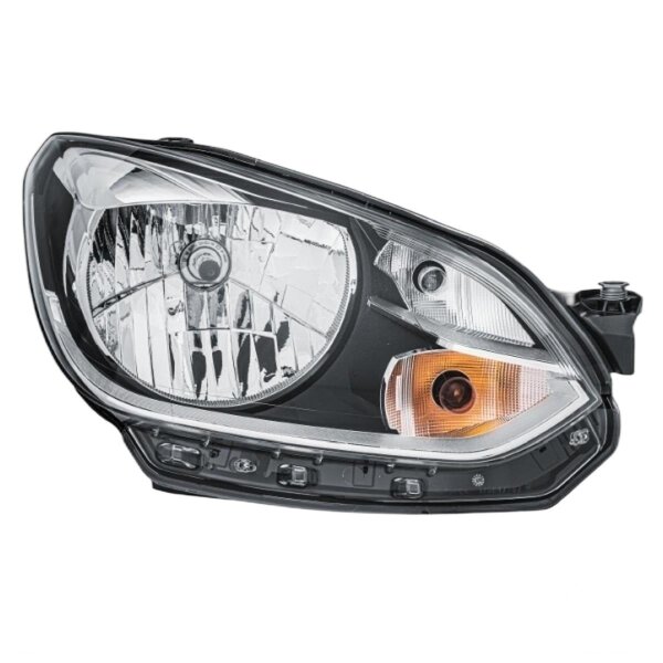 Main headlight right 12 V H4 halogen HELLA for e.g. VW UP!