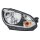 Main headlight right 12 V H4 halogen HELLA for e.g. VW UP!