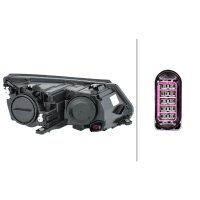 Main headlight left 12 V H15 FF HELLA for VW Tiguan and...