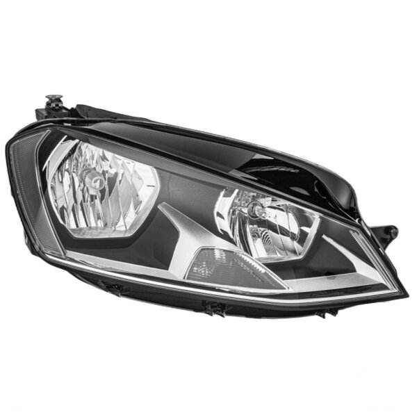 Main headlamp right 12 V H7 halogen HELLA for VW Golf VII and others