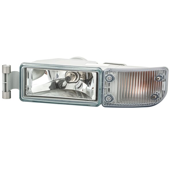 Headlight left 24 V PY21W Bulb technology HELLA suitable for e.g. MAN TGS