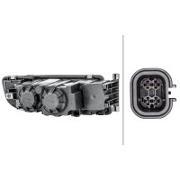 Headlight left 24 V H4 Bulb technology HELLA suitable for...