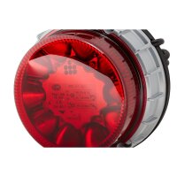 Flash Beacon 24 V LED red HELLA universally applicable for various vehicles