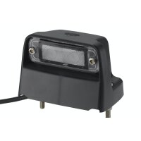 Side-mounted licence plate light 24 V LED crystal clear...