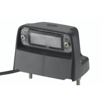 Side-mounted licence plate light 24 V LED crystal clear HELLA