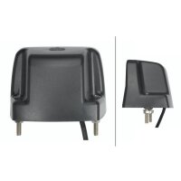 Side-mounted licence plate light 24 V LED crystal clear HELLA