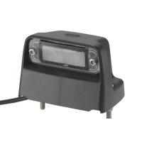 Side-mounted licence plate light 24 V LED crystal clear HELLA