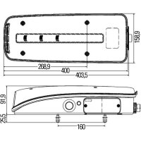 Left combination rearlight 24 V LED HELLA