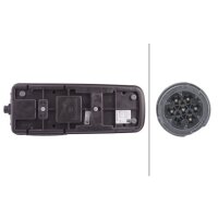 Left combination rearlight 24 V LED HELLA