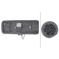 Rückleuchte rechts mit Umrisslicht (LED) 24 V LED HELLA für DAF MAN