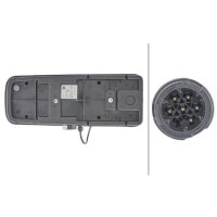 Rückleuchte rechts mit Umrisslicht (LED) 24 V LED HELLA für DAF MAN