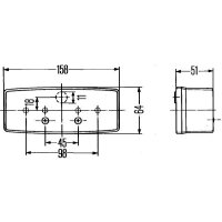 Blinkleuchte vorne rechts Halogen Anbau HELLA für DAF KUBOTA CATERPILLAR