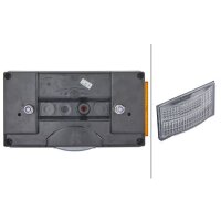 Rückleuchte links mit Blinklicht 24 V Glühlampen-Technologie P21/5W HELLA für SCANIA