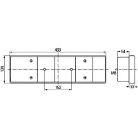 Left combination rearlight 24 V R5W halogen HELLA
