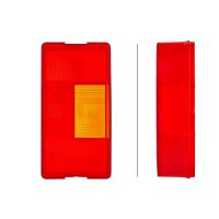 Rear combination lamp lens left with tail light HELLA