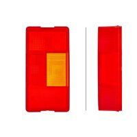 Rear combination lamp lens left with tail light HELLA
