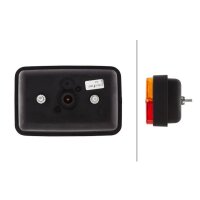 Rückleuchte rechts mit Schlusslicht 12 V Glühlampen-Technologie P21W HELLA für BOMAG DAF MASSEY FERGUSON KÖGEL