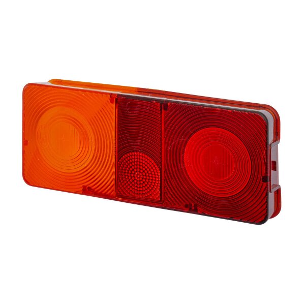 Rear combination lamp lens left with tail light HELLA