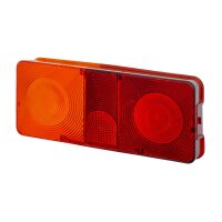 Rear combination lamp lens left with tail light HELLA