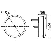 Nebelschlussleuchte LED HELLA für LIEBHERR