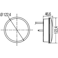 Nebelschlussleuchte LED HELLA für LIEBHERR