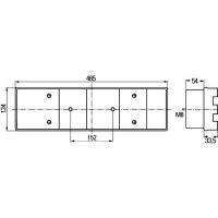 Rückleuchte links mit Umrisslicht 24 V Halogen R5W...