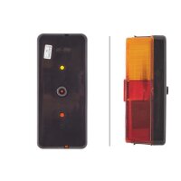 Rückleuchte rechts mit Bremslicht 24 V Glühlampen-Technologie P21W HELLA für CLAAS